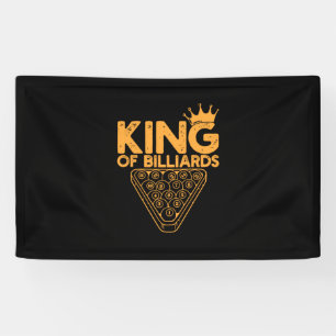 Banderoles Joueur de billard   Roi Des Billiards
