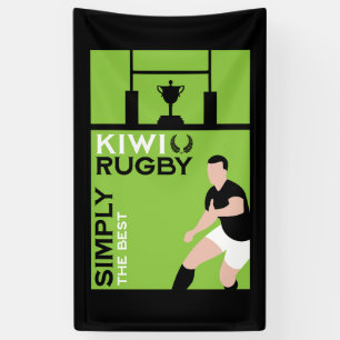 Banderoles Joueurs de rugby Kiwi NZ Art
