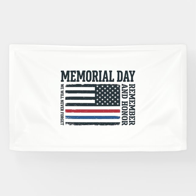 Banderoles Jour du Souvenir Hommage et Tribut Vector Des (Horizontal)