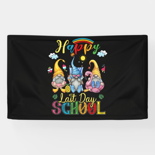 Banderoles Joyeuse Dernière Journée De Professeurs Étudiants  (Horizontal)