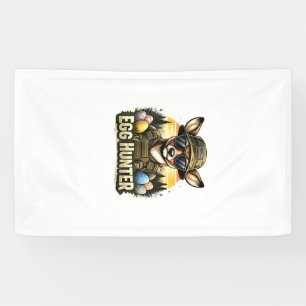 Banderoles Joyeuse fête de Pâques Camo Drôle Chasse Garçons H