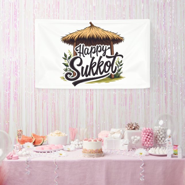 Banderoles Joyeuse fête juive Sukkot Hanoukka (Fête)