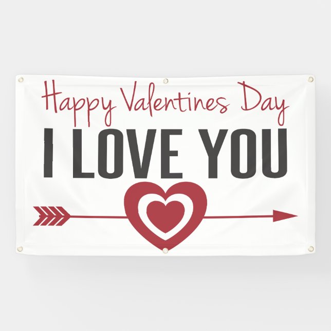 Banderoles Joyeuse journée Valentines (Horizontal)