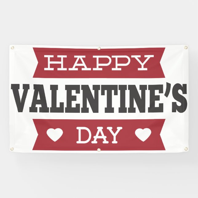 Banderoles Joyeuse Saint Valentin (Horizontal)