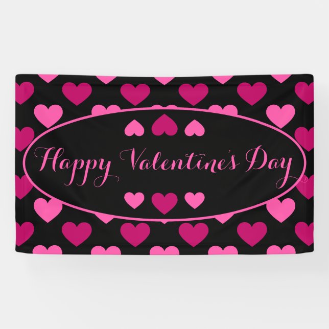 Banderoles Joyeuse Saint-Valentin (Horizontal)