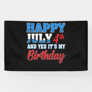 Banderoles Joyeux 4 juillet Oui C'est mon indépendance d'ann