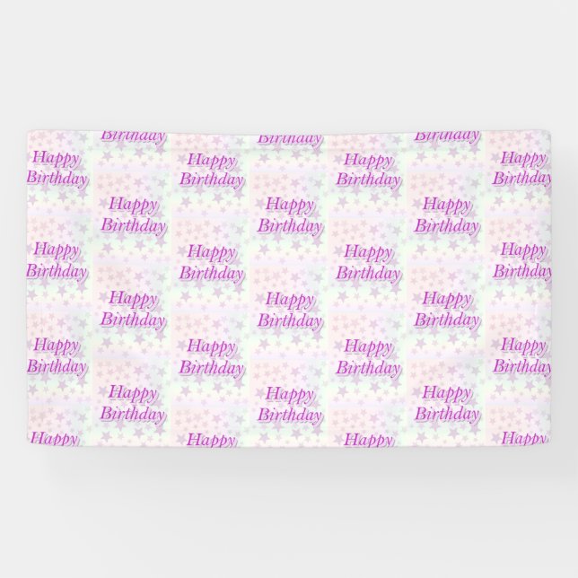 Banderoles Joyeux anniversaire ! ! (Horizontal)