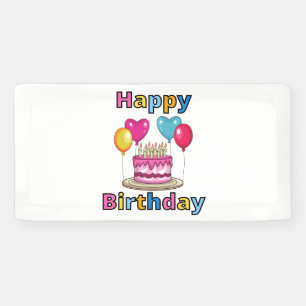 Banderoles Joyeux anniversaire 2x1 Vinyl Banner