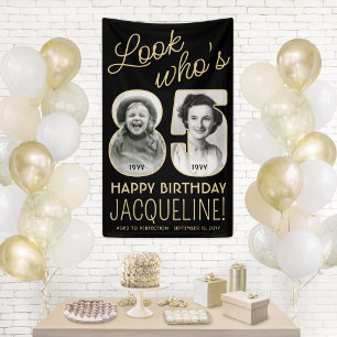 Banderoles Joyeux Anniversaire 85 Ans Fête d'anniversaire noi