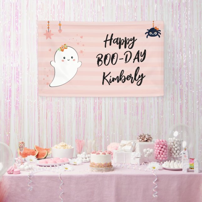 Banderoles Joyeux anniversaire Halloween Booday (Fête)