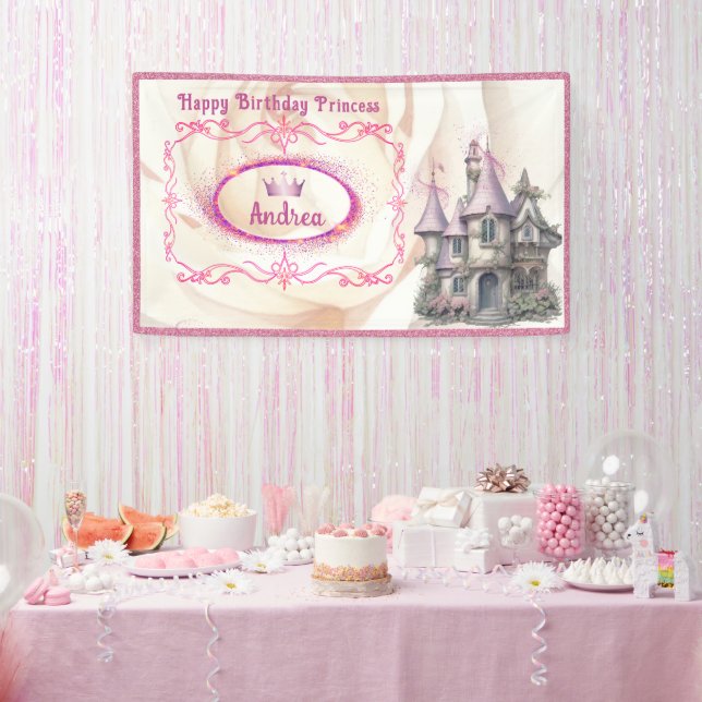 Banderoles Joyeux anniversaire Princesse & Fairy Tale Party B (Fête)