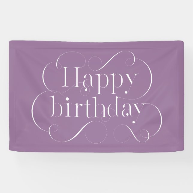 Banderoles Joyeux design d'anniversaire (Horizontal)