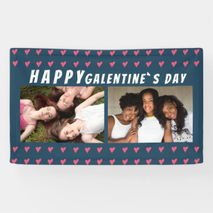 Banderoles Joyeux Galentine`s Day Pink Heart Friend 2 Photo