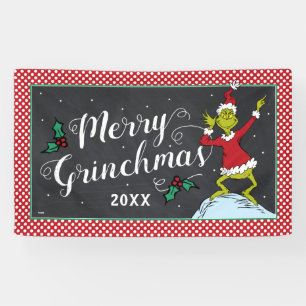 Banderoles Joyeux Grinchmas Fête de fin d'année du Grinch