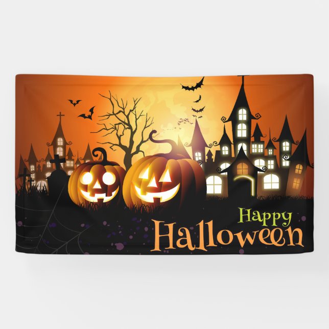 Banderoles Joyeux Halloween (Horizontal)