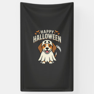 Banderoles Joyeux Halloween Beagle Chien Design_1