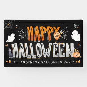Banderoles Joyeux Halloween   Fête d'Halloween personnalisée