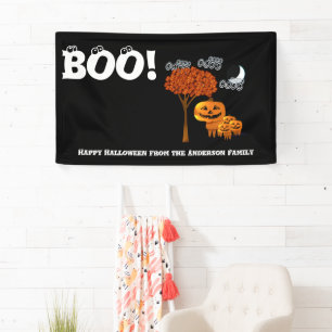 Banderoles Joyeux Halloween personnalisé de votre famille