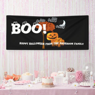 Banderoles Joyeux Halloween personnalisé de votre famille