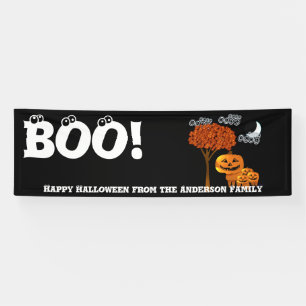 Banderoles Joyeux Halloween personnalisé de votre famille