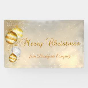 Banderoles Joyeux Noël, Boules de Noël, Brillant