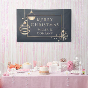 Banderoles Joyeux Noël Fêtes d'entreprise Moderne Chic