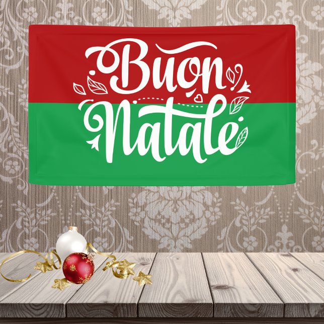 Banderoles Joyeux Noël Italien Joyeux Noël (Créateur téléchargé)