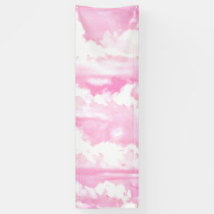Banderoles Joyeux nuages rose