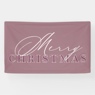 Banderoles Joyeux script de Noël et combinaison de serif