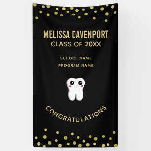 Banderoles Joyeux Sourire Dental Tooth mignonne Graduation