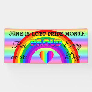 Banderoles Juin est le bouton du mois de la fierté LGBT