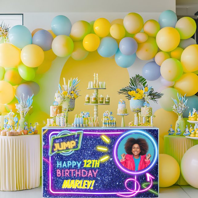 Banderoles Jump Party Bounce Neon Trampoline Park (Créateur téléchargé)