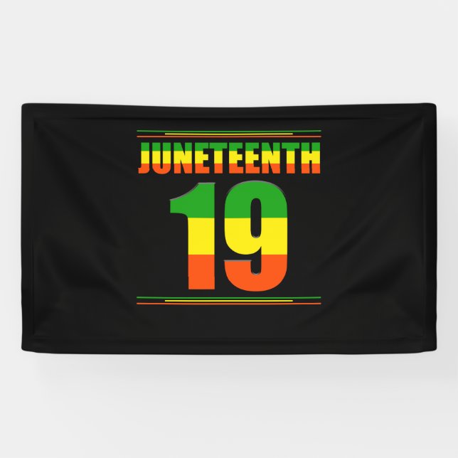 Banderoles Junetten Ancestors Black Pride Africain Américain (Horizontal)