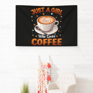 Banderoles Juste Une Fille Qui Aime Le Café