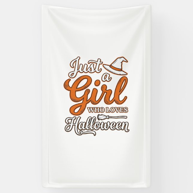 Banderoles Juste une fille qui aime le design vectoriel Hallo (Vertical)