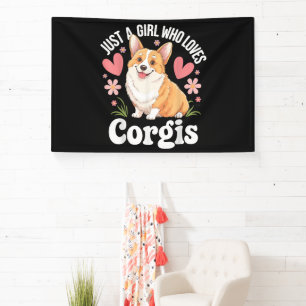 Banderoles Juste une fille qui aime les Corgis