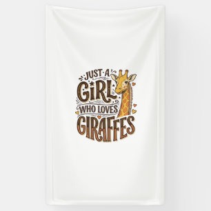 Banderoles Juste une fille qui aime les girafes T-Shirt vinta