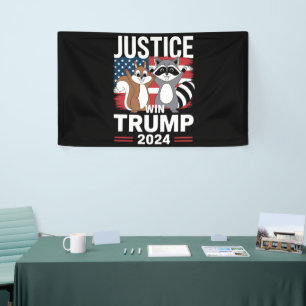 Banderoles Justice pour Peanut Win Trump 2024
