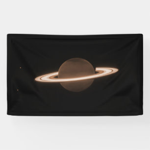 Banderoles JWST James Webb télescope spatial Saturn Infraroug