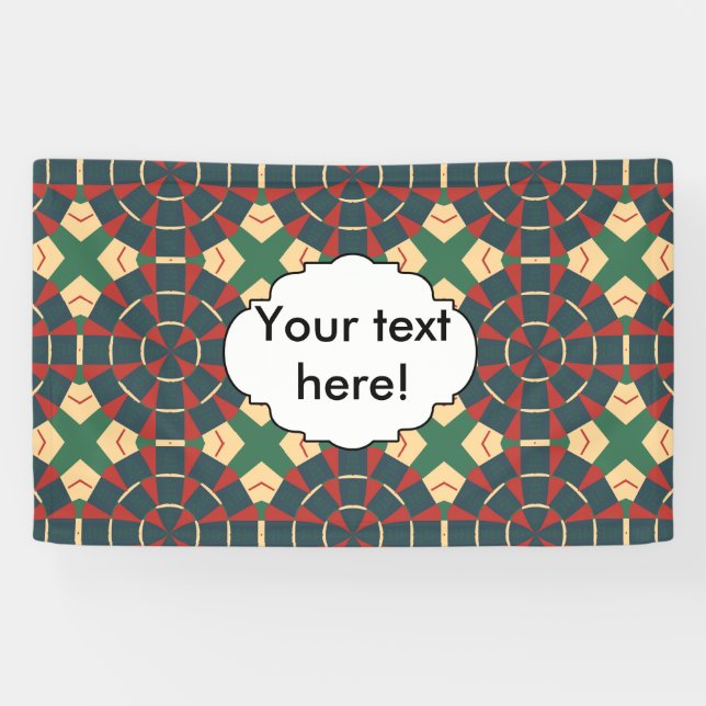 Banderoles Kaléidoscope mandalaïque (Horizontal)