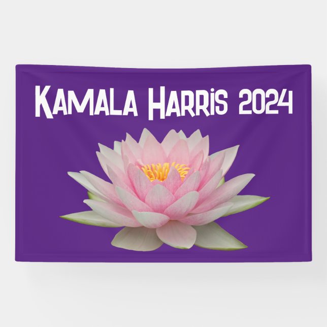 Banderoles Kamala Harris Lotus 2024 (Horizontal)