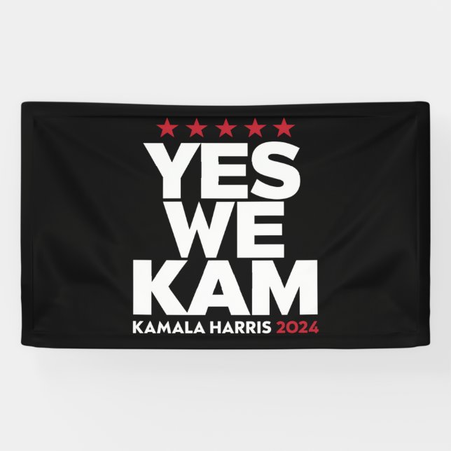 Banderoles Kamala Harris Oui Nous Kam pour le président améri (Horizontal)