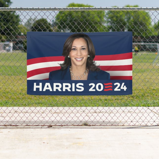 Banderoles Kamala Harris pour le président 2024 (En situation)