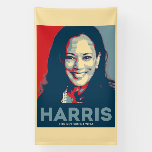 Banderoles Kamala Harris pour le président 2024 - Hope (Verticale)