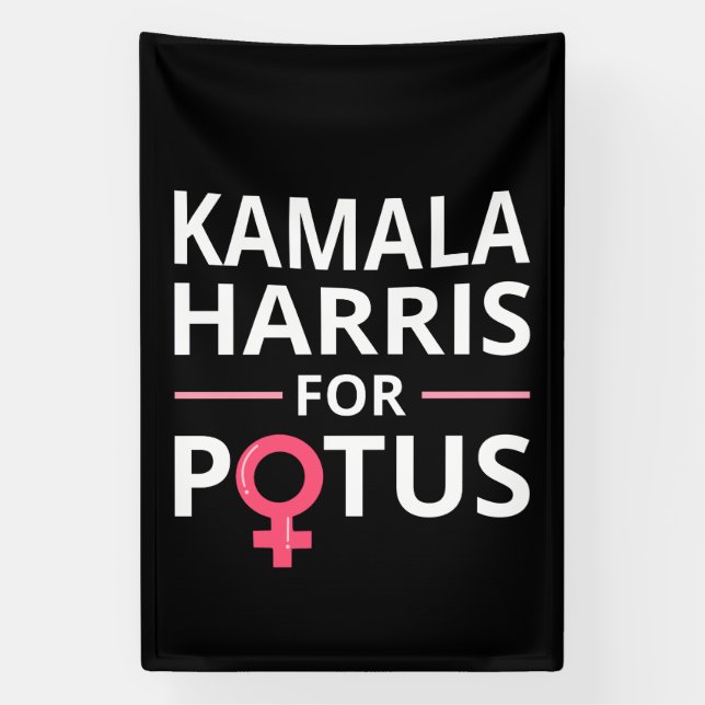 Banderoles Kamala Harris pour POTUS I (Verticale)