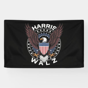 Banderoles Kamala Harris Tim Walz Valse 2024 Élection