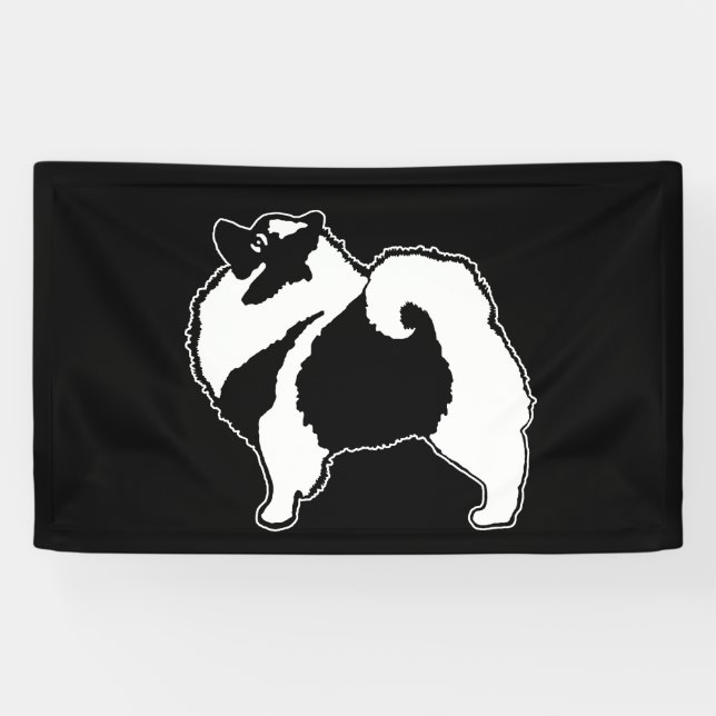 Banderoles Keeshond Graphics - Cute Original Chig Art (Horizontal)