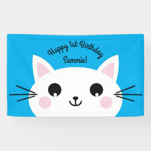 Banderoles Kitty Chat Anniversaire Fête Enfants