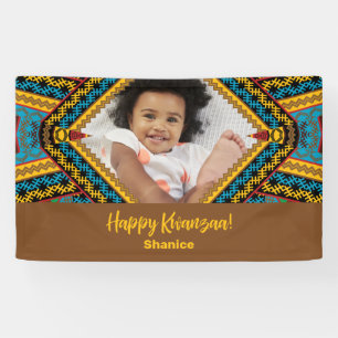 Banderoles Kwanzaa Patter Diamond Couleur Lumineuse Personnal
