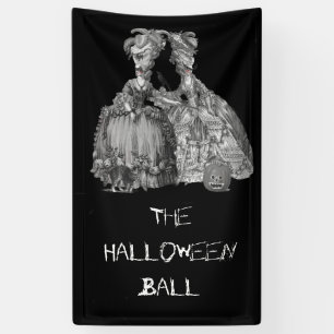 Banderoles La boule d'Halloween (en noir)